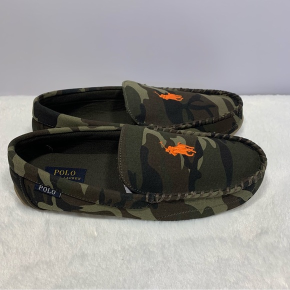 Polo Ralph Lauren Camouflage Men's Shoes Moccasins Slippers size 11 New - Picture 4 of 10